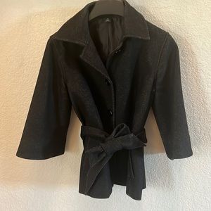 Gap herringbone 3/4 sleeve wool jacket